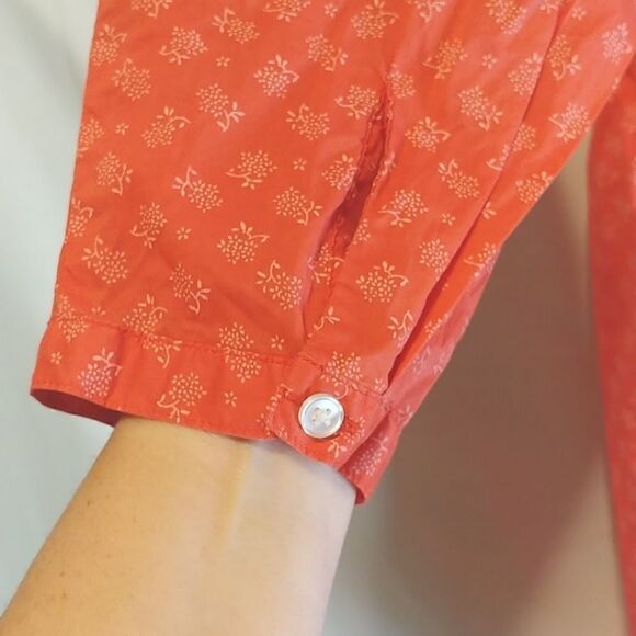 Amazon Essentials. Women's size Large. Coral floral top. EUC - Picture 4 of 9